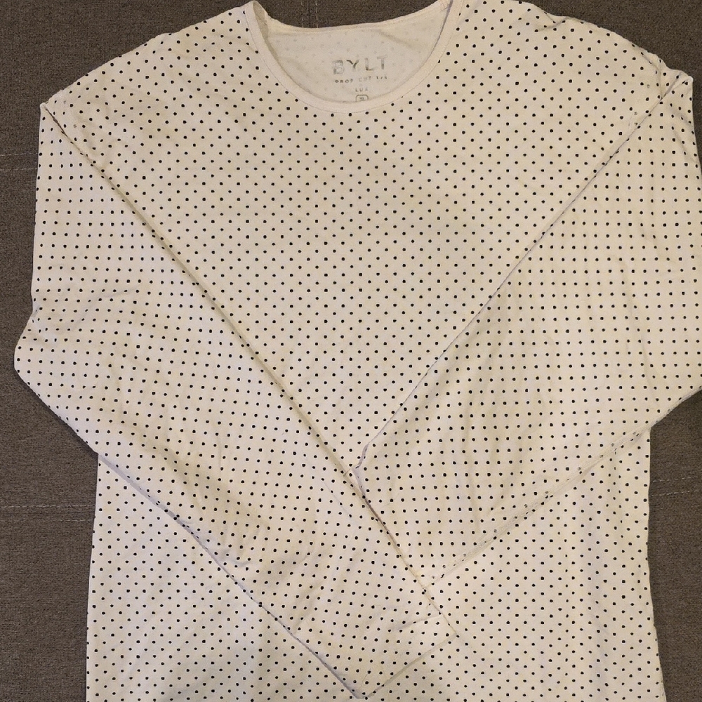 BYLT Basics White Long Sleeve Tee